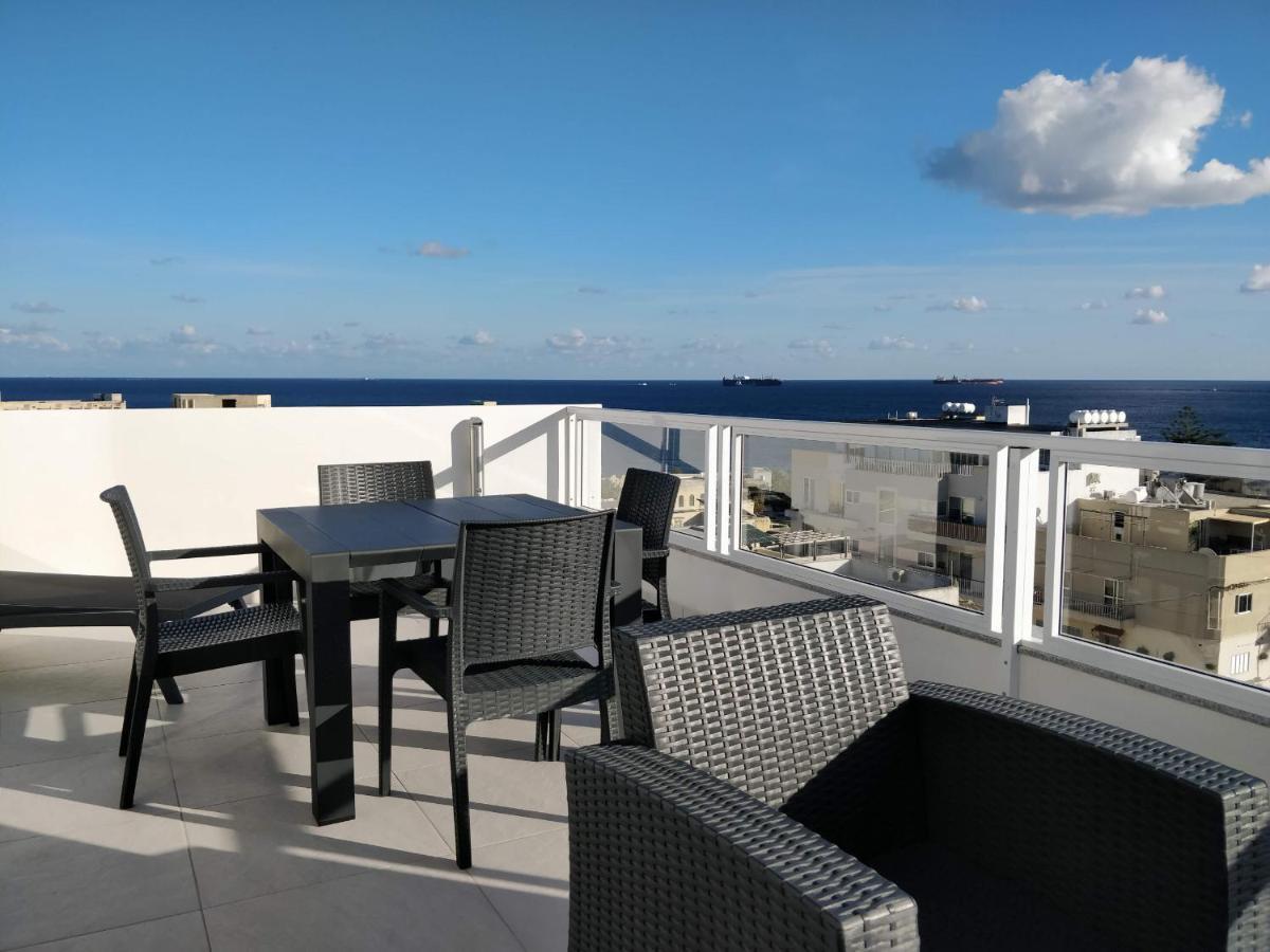 Sea View Penthouse With Large Terrace Irom1-1 Apartment Marsaskala Exterior foto